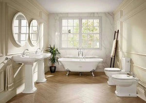 Carmen by Roca Chrome wall bathtub faucet. Vintage faucets. Traditional shower faucets