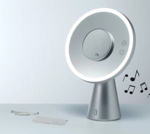Table and handheld makeup LED mirror. 7X Magnification makeup mirror Secret Bath