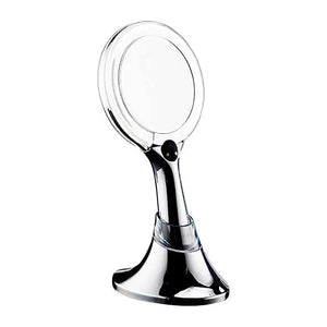 Table and handheld makeup LED mirror. 5X Magnification makeup mirror Secret Bath