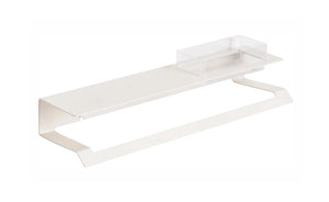 Slim towel bar and shelf . Bathroom shelf, towel rack. Color bath accessories MT