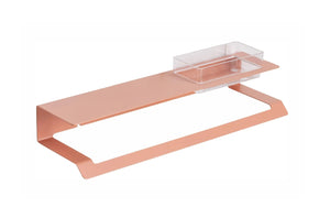 Slim towel bar and shelf . Bathroom shelf, towel rack. Color bath accessories MT