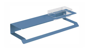 Slim towel bar and shelf . Bathroom shelf, towel rack. Color bath accessories MT