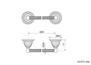 Artica  Swarovski® towel bar, Towel rail, luxury towel holders Secret Bath