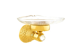 Dragon Swarovski® gold soap dish, wall mounted soap dish, luxury bath accessories Secret Bath