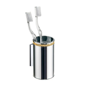 Cecilia wall toothbrush holder with Swarovski crystals Secret Bath