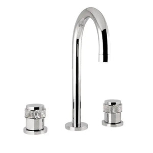 Soho three holes bathroom sink faucet. Polished chrome. Secret Bath