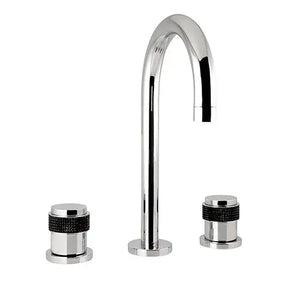 Soho three holes bathroom sink faucet. Polished chrome. Secret Bath