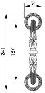 Gordes Luxury Door Pull handles set 9.5". Luxury entry door handles Secret Bath Plus