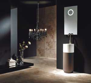 Loft pedestal modern bathroom vanity. Small bathrooms Taberner
