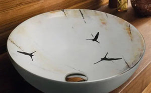 Verlorem I bathroom vessel sink designed by Jose Luis Ochoa Bathco