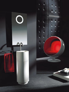 Loft pedestal modern bathroom vanity. Small bathrooms Taberner
