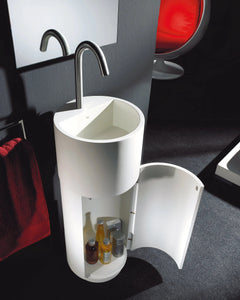 Loft pedestal modern bathroom vanity. Small bathrooms Taberner