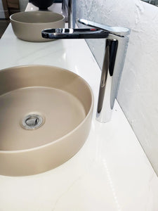 Pro Tall single handle bathroom sink faucet. Vessel sink faucet. Tall Basin Tap Marti 1921