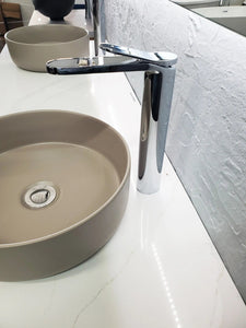 Pro Tall single handle bathroom sink faucet. Vessel sink faucet. Tall Basin Tap Marti 1921