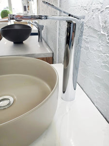 Pro Tall single handle bathroom sink faucet. Vessel sink faucet. Tall Basin Tap Marti 1921