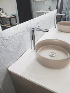 Pro Tall single handle bathroom sink faucet. Vessel sink faucet. Tall Basin Tap Marti 1921
