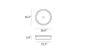 Belted Solid Surface bathroom vessel sink. Matte white Bathco