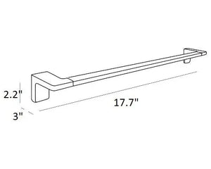 Nicole polished chrome medium towel bar holder. Towel rail. Bath accessories MT