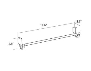 Bilbao chrome towel bar. Towel rail. Contemporary towel rack. Modern towel holder. Uraldi