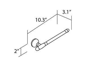 Filigrana small towel bar. Hand Towel holder. Uraldi