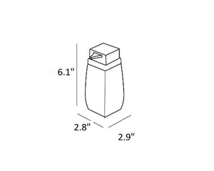 Square Countertop Gray Bathroom Accessories Set. Table Bathroom Set. MT