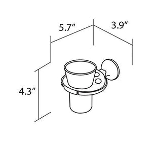 Filigrana White porcelain wall toothbrush holder. Toothpaste holder Uraldi
