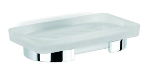 Bilbao frosted glass wall soap dish Uraldi