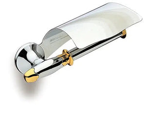 Filigrana toilet paper holder with lid. Toilet roll holder. Traditional bath tissue holder. Uraldi