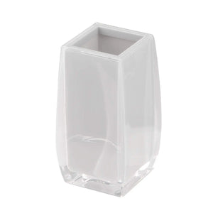 Square Countertop White Bathroom Accessories Set. Table Bathroom Set. MT