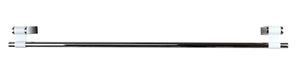 Iris Chrome White 24" Large Towel Bar/Towel Rail Holder MT