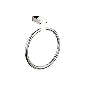 Iris Chrome White Small wall Towel Ring Holder. Hand towel holder MT