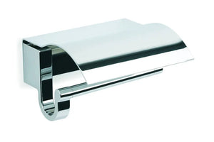 Bilbao chrome toilet paper holder with cover. Toilet roll holder. Toilet tissue holder. Uraldi