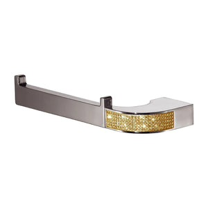 Cecilia toilet paper holder with Swarovski crystals secretbathstore
