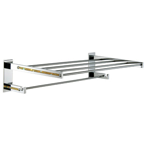 Cecilia wall towel rack hotel style with Swarovski crystals Secret Bath