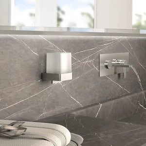 Nicole Square wall frosted glass soap dispenser. Round soap dispenser, gel dispenser Secret Bath