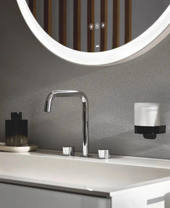 Nicole Square wall frosted glass soap dispenser. Round soap dispenser, gel dispenser Secret Bath