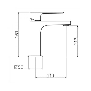 Single-Handle Bathroom Sink Faucet Kala Black Grober