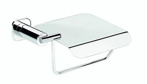 Jenny polished chrome toilet paper holder with lid. bath tissue holder PYP