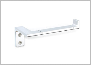 Orio polished chrome toilet paper holder without lid. Bath tissue holder Uraldi