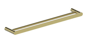 Lorena Brushed gold large double towel bar 24". Brush gold double towel rail secretbathstore