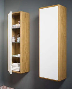 Dijon Contemporary Free standing 55" Natural Ash single sink bathroom vanity. Solid ash. Secret Bath