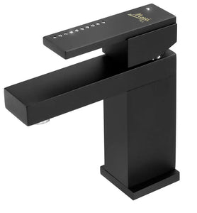 Altair Swarovski bathroom sink faucet, Marti faucets, luxury taps, black faucet