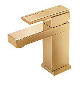 gold bathroom faucet