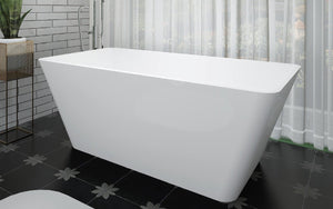 Angel acrylic free standing bathtub. Square tub. Modern bathtub Secret Bath