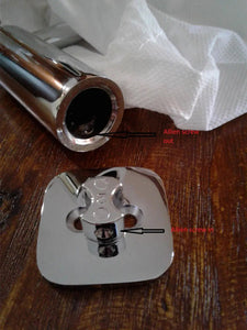 Jenny polished chrome large towel ring. Hand towel holder PYP