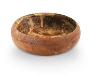 Bangalore bathroom vessel sink. Natural Acacia wood Bathco