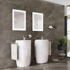 Roca Beyond Totem sink. Free standing pedestal sink. Secret Bath