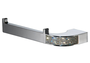 Cecilia toilet paper holder with Swarovski crystals secretbathstore