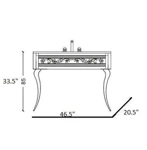 Clasico bathroom vanity 47". Italian bathroom vanity Armadi Art