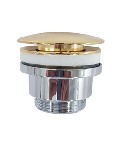 Gold popup drain